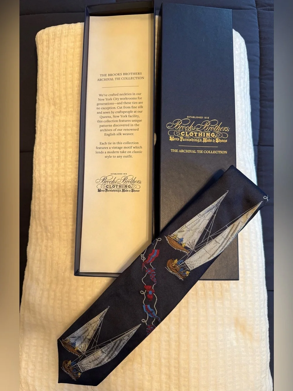 Brooks Brothers Limited Edition Archival Collection Sail Boat and Sail Flag
